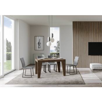 Mesa Naxy Premium D.90 - Mesa extensible 140/244x90 cm Naxy Premium fresno blanco