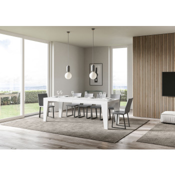 Mesa Naxy Premium D.90 - Mesa extensible 140/400x90 cm Naxy Premium fresno blanco