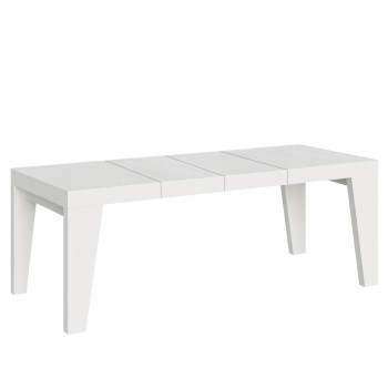 Mesa Naxy Premium D.90 - Mesa extensible 160/264x90 cm Naxy Premium fresno blanco