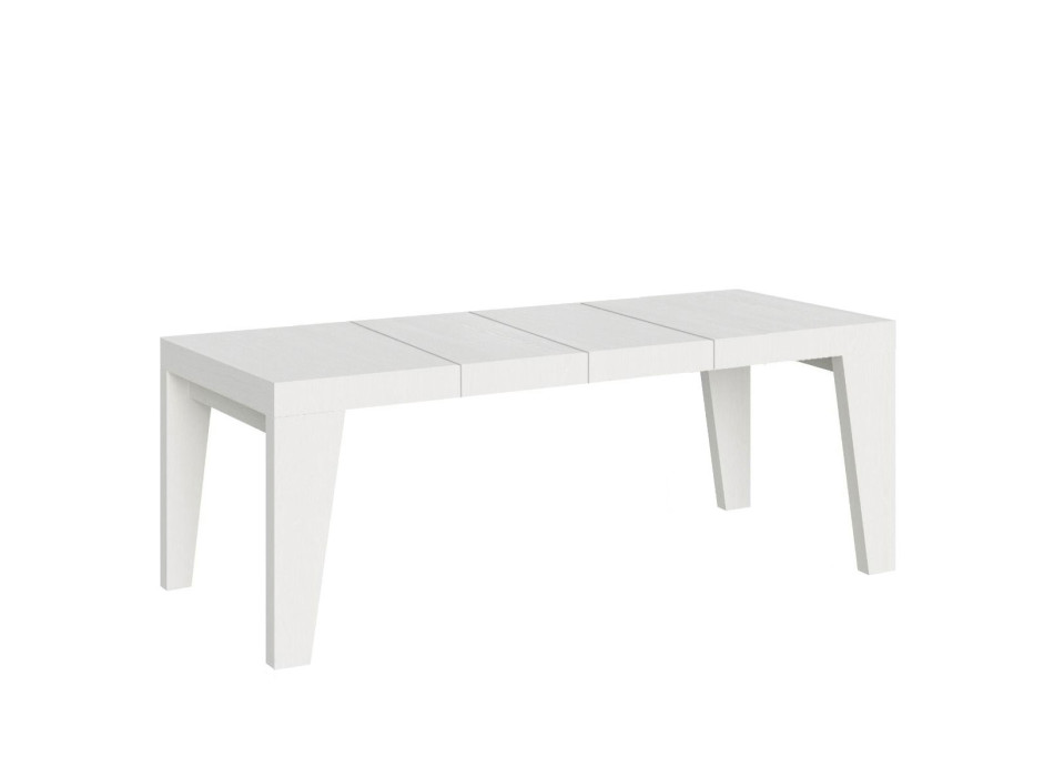 Mesa Naxy Premium D.90 - Mesa extensible 200/304x90 cm Naxy Premium fresno blanco
