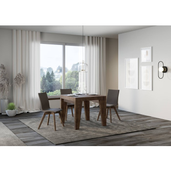 Mesa Naxy Premium D.90 - Mesa extensible 90/246x90 cm Naxy Premium fresno blanco