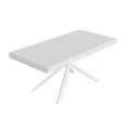 Mesa extensible Niket 90x200/304 cm con patas blancas