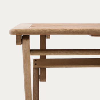 Mesa plegable Dandara en madera maciza de acacia 66 x 66 cm FSC 100%