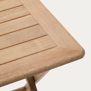 Mesa plegable Dandara en madera maciza de acacia 66 x 66 cm FSC 100%
