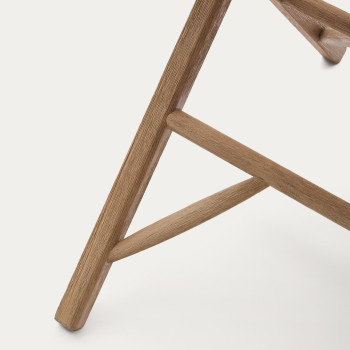 Mesa plegable Dandara en madera maciza de acacia 66 x 66 cm FSC 100%