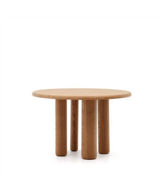 Mesa redonda Mailen en fresno con acabado