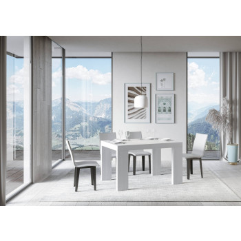 Mesa Roxell P.90 - Mesa extensible 130/390x90 cm Roxell Fresno Blanco