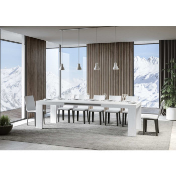 Mesa Roxell P.90 - Mesa extensible 180/284x90 cm Roxell Fresno Blanco