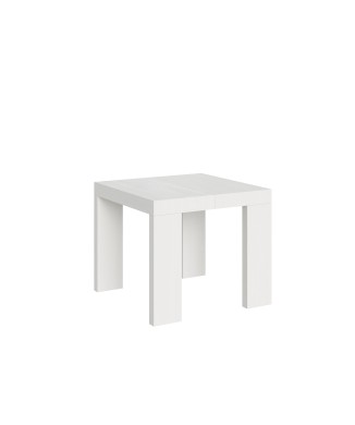 Roxell Table - Mesa extensible 90x90/246 cm Roxell Blanco Fresno