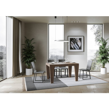 Mesa Spimbo D.90 - Mesa extensible 120/224x90 cm Spimbo Fresno Blanco