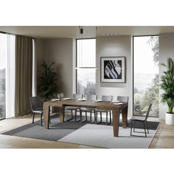 Mesa Spimbo D.90 - Mesa extensible 140/244x90 cm Spimbo Fresno Blanco