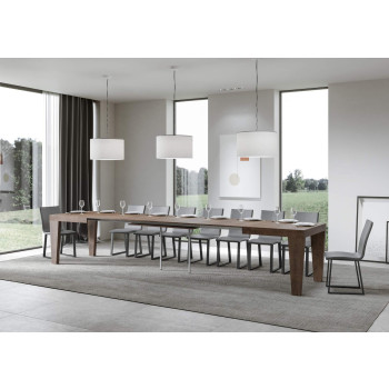 Mesa Spimbo D.90 - Mesa extensible 180/440x90 cm Spimbo Fresno Blanco