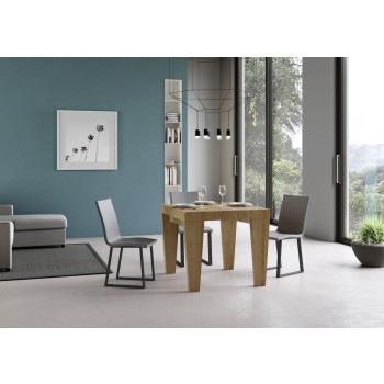 Mesa Spimbo D.90 - Mesa extensible 90/246x90 cm Spimbo Fresno Blanco