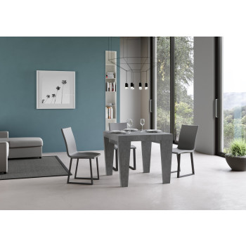 Mesa Spimbo D.90 - Mesa extensible 90/246x90 cm Spimbo Fresno Blanco