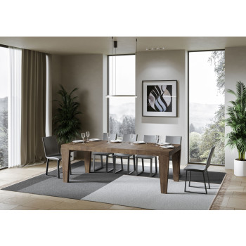 Mesa Spimbo Premium D.90 - Mesa extensible 120/224x90 cm Spimbo Premium Fresno Blanco