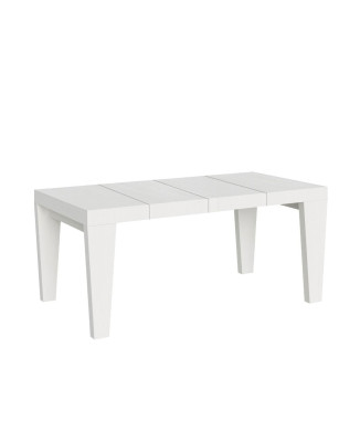 Mesa Spimbo Premium D.90 - Mesa extensible 130/234x90 cm Spimbo Premium Fresno Blanco