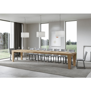 Mesa Spimbo Premium D.90 - Mesa extensible 160/420x90 cm Spimbo Premium Fresno Blanco