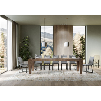 Mesa Spimbo Premium D.90 - Mesa extensible 180/284x90 cm Spimbo Premium Fresno Blanco