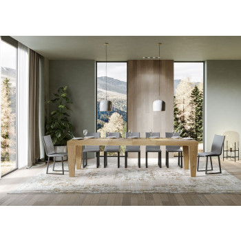 Mesa Spimbo Premium D.90 - Mesa extensible 180/284x90 cm Spimbo Premium Fresno Blanco