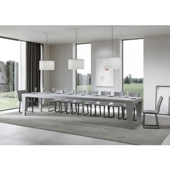 Mesa Spimbo Premium D.90 - Mesa extensible 180/440x90 cm Spimbo Premium Fresno Blanco