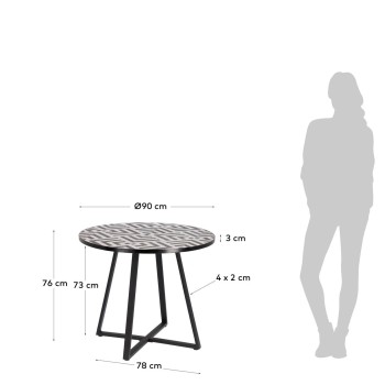 Mesa Tella Ø 90 cm