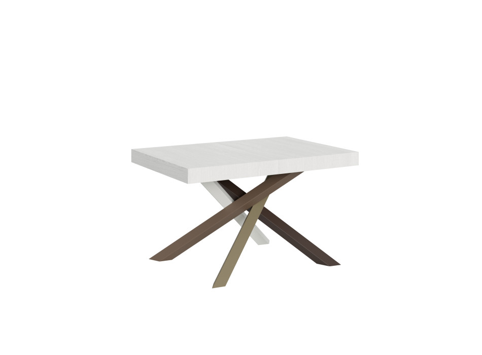 Mesa Volantis Color 4/C P.90 - Mesa extensible 130/234x90 cm Volantis patas fresno blanco multicolor 4/C