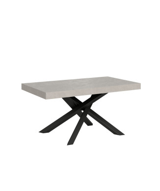 Mesa Volantis patas antracita P.90 - Mesa extensible 160/264x90 cm Volantis cachemir patas antracita