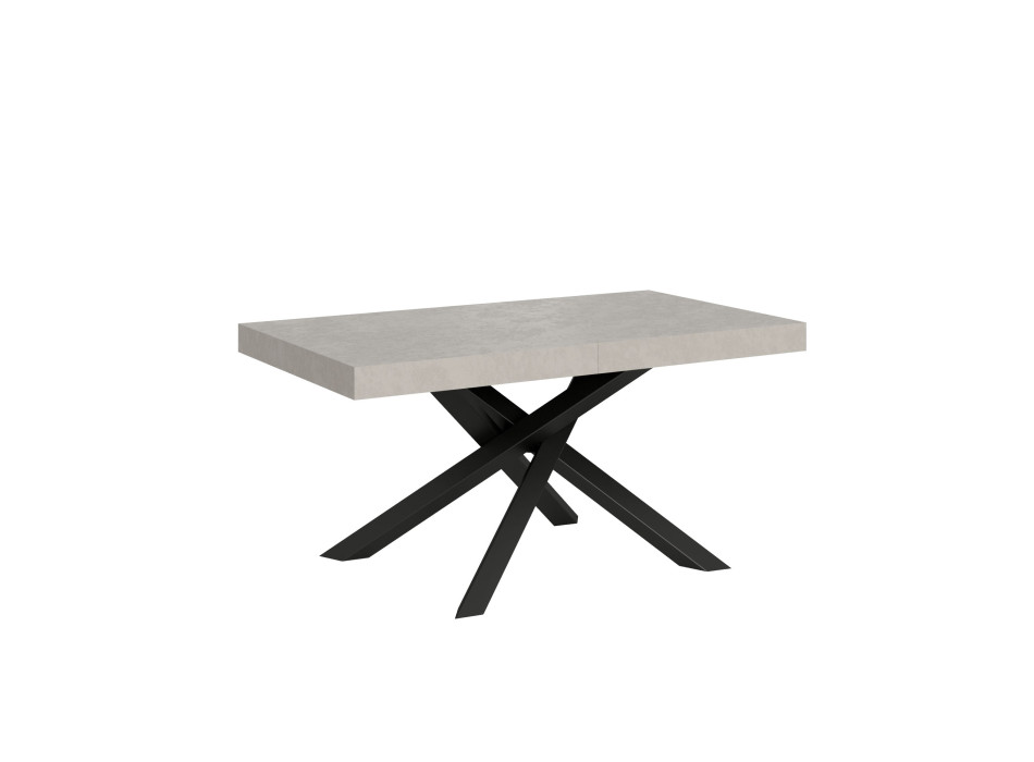 Mesa Volantis patas antracita P.90 - Mesa extensible 160/264x90 cm Volantis cachemir patas antracita