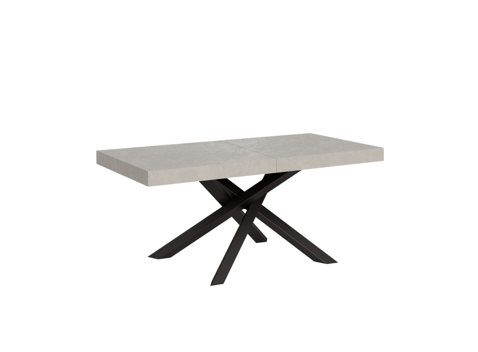 Mesa Volantis patas antracita P.90 - Mesa extensible 200/304x90 cm Volantis cachemir patas antracita