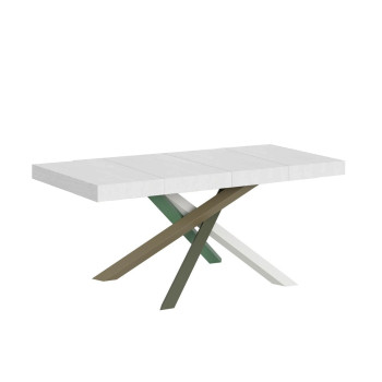 Mesa Volantis Premium Color 4/A P.90 - Mesa extensible 130/234x90 cm Volantis Premium patas fresno blanco multicolor 4/A
