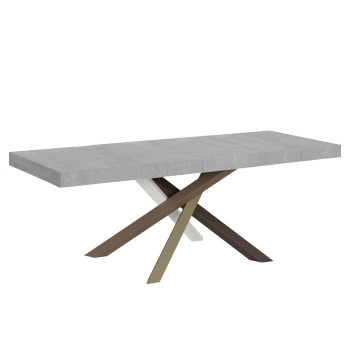 Mesa Volantis Premium Color 4/C P.90 - Mesa extensible 180/440x90 cm Volantis Premium patas fresno blanco multicolor 4/C