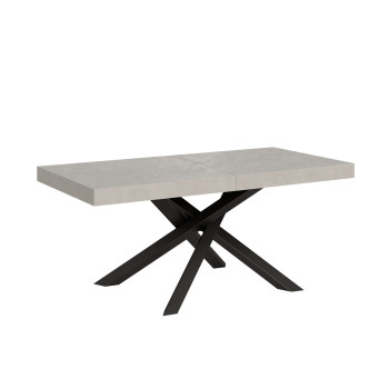 Mesa Volantis Premium patas antracita P.90 - Mesa extensible 180/284x90 cm Volantis Premium patas antracita fresno blanco