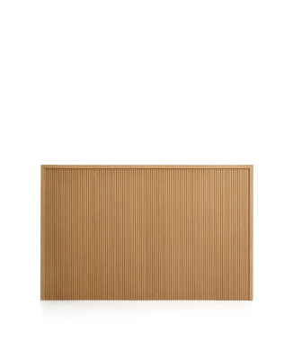 Cabecero Helvine de chapa de roble para cama de 90 cm, certificado FSC 100%.