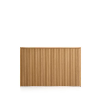 Cabecero Helvine de chapa de roble para cama de 90 cm, certificado FSC 100%.