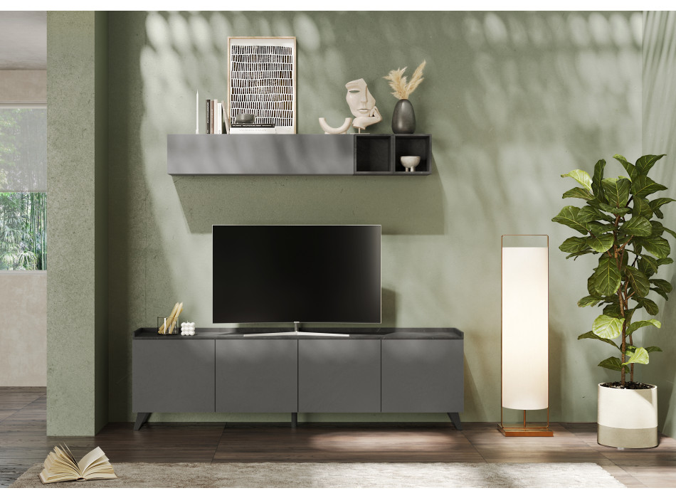 TRAY - aparador bajo con 4 puertas