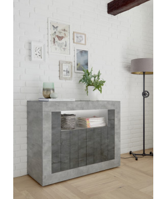 URBINO - Aparador 2 puertas + compartimento abierto