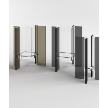 Jarrón de cristal FLY SQUARE de ADRIANI & ROSSI