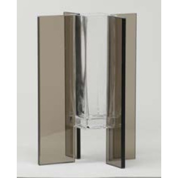 Jarrón de cristal FLY SQUARE de ADRIANI & ROSSI