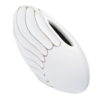 JARRÓN RESINA LINEAS