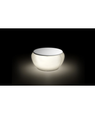 Mesa de centro Vela, versión luminosa de Plust