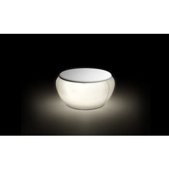 Mesa de centro Vela, versión luminosa de Plust