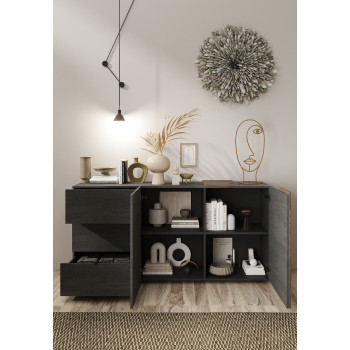 VENUS - Aparador de 2 puertas y 3 cajones